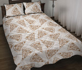 Hand drawn pizza pattern Quilt Bed Set