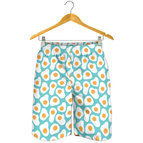Fried Eggs Pattern Print Design 04 Men Shorts