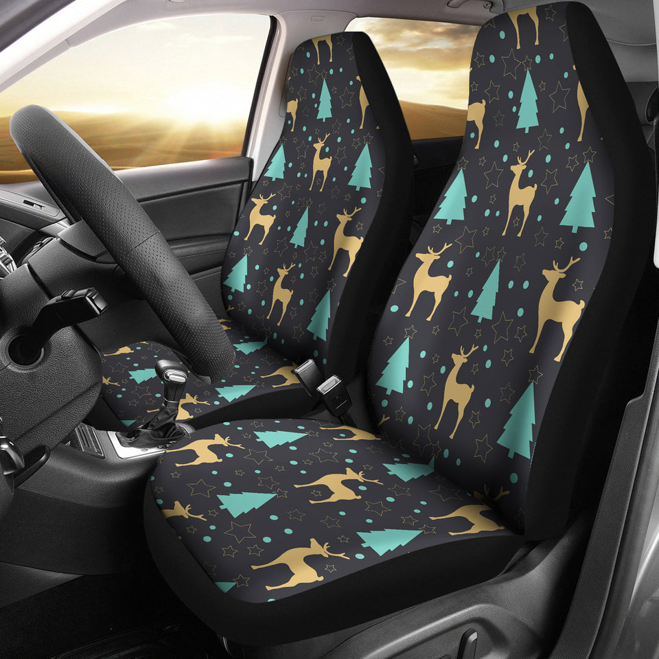 Deers Star Tree Pattern Universal Fit Car Seat Covers