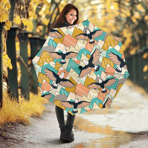 Eagle Pattern Print Design 02 Umbrella