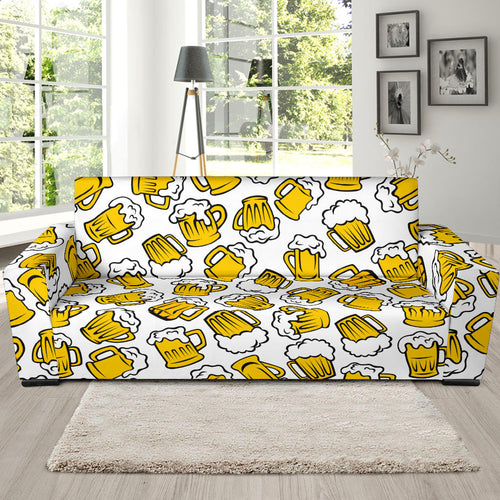 Beer Design Pattern Sofa Slipcover