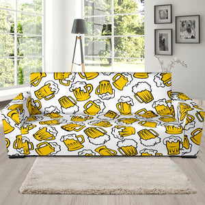 Beer Design Pattern Sofa Slipcover