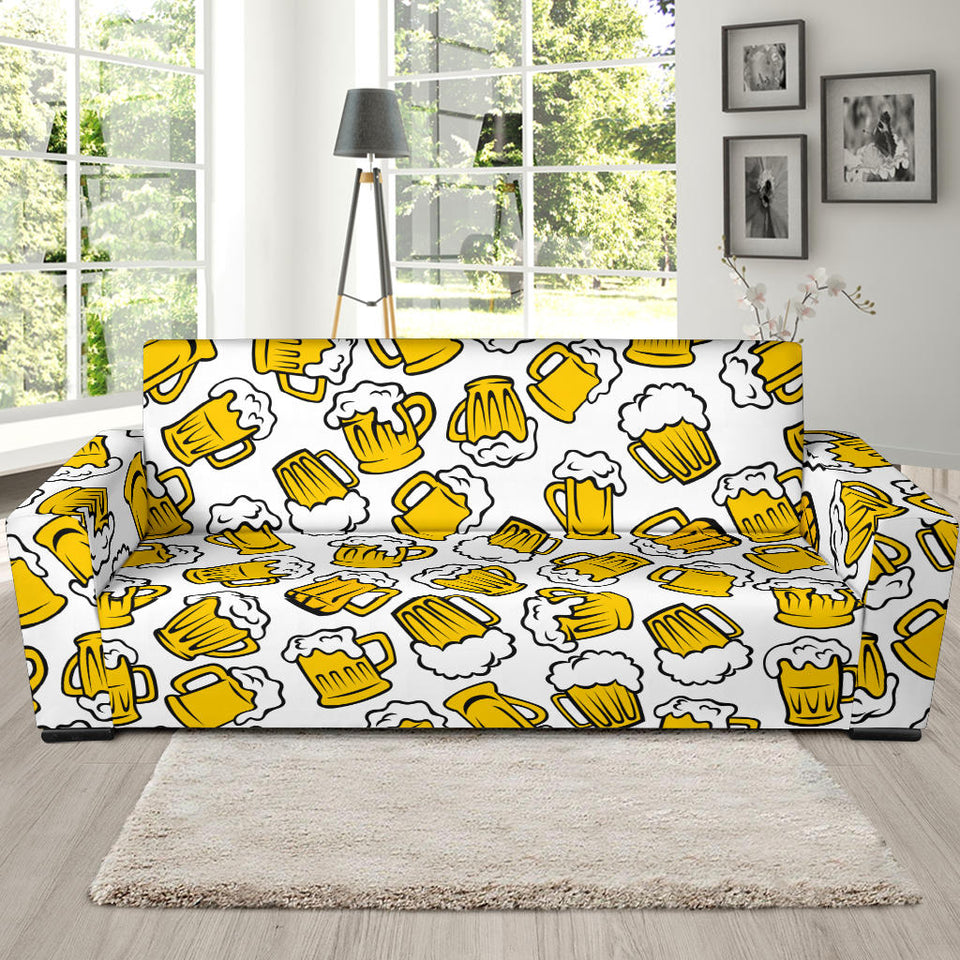 Beer Design Pattern Sofa Slipcover