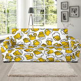 Beer Design Pattern Sofa Slipcover