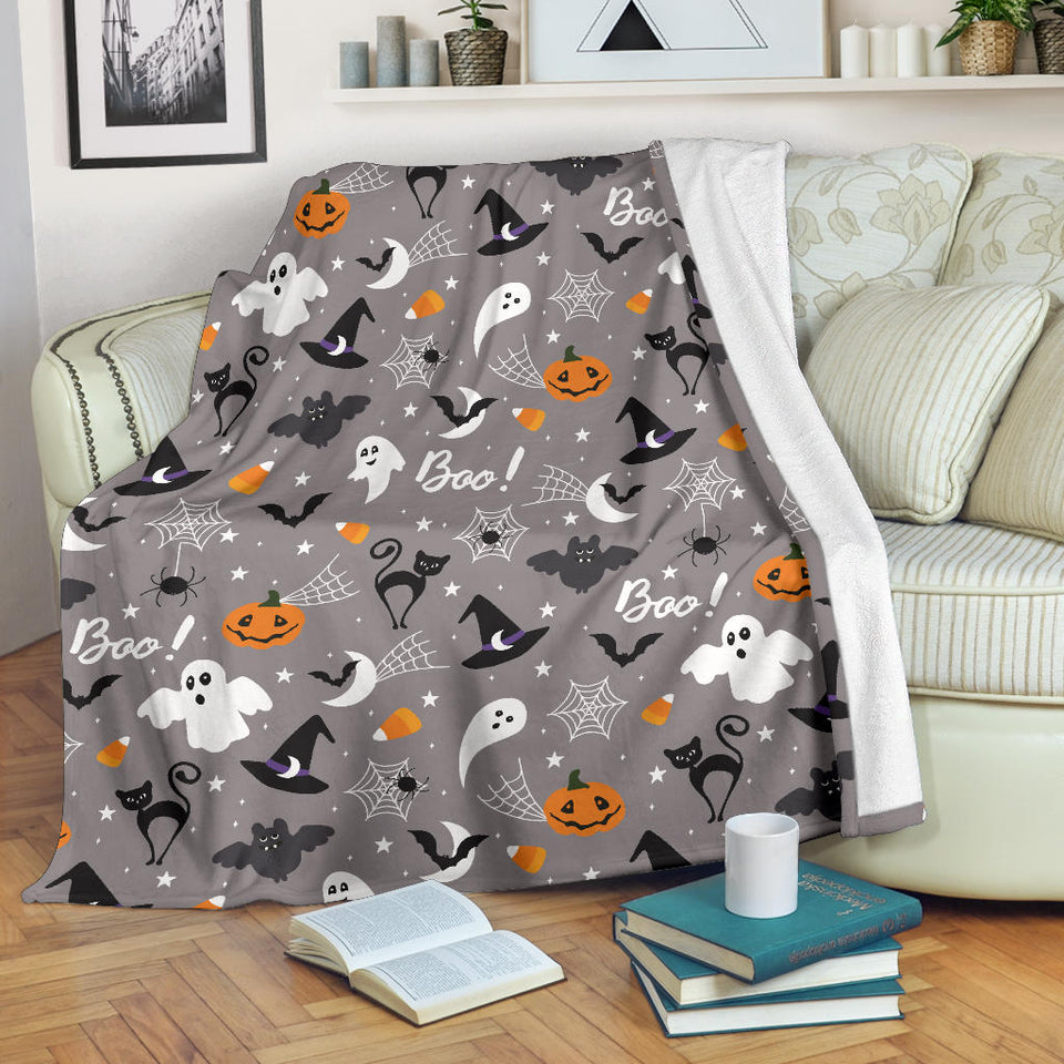 Halloween Design Pattern Premium Blanket