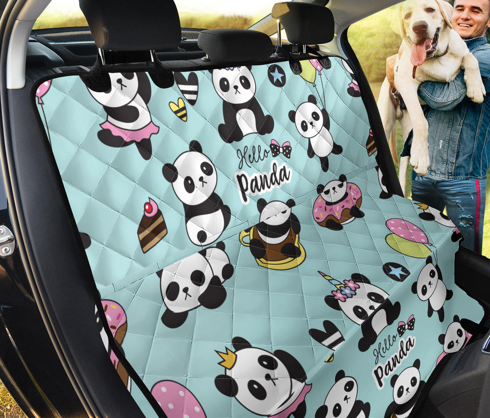 Cute Baby Panda Pattern Dog Car Seat Covers