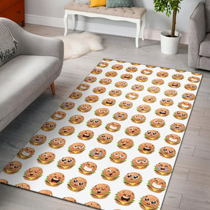 Hamburger Pattern Print Design 04 Area Rug