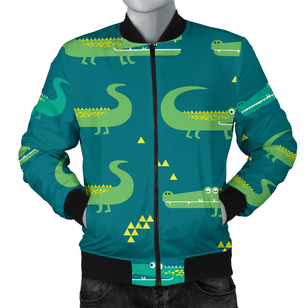 Crocodile Pattern Men'S Bomber Jacket