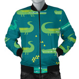 Crocodile Pattern Men'S Bomber Jacket