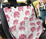 Pink Lotus Waterlily Pattern Dog Car Seat Covers