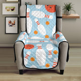 Bowling ball bowling pins blue blackground Chair Cover Protector