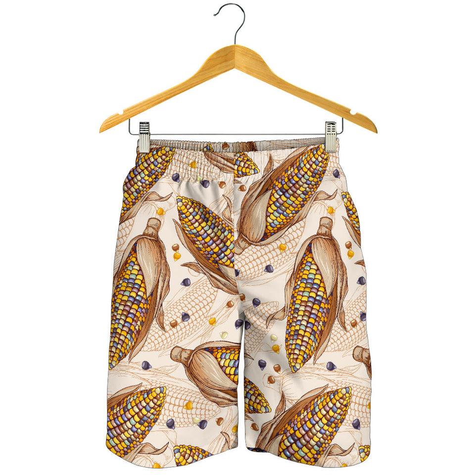 Corn Pattern Print Design 03 Men Shorts