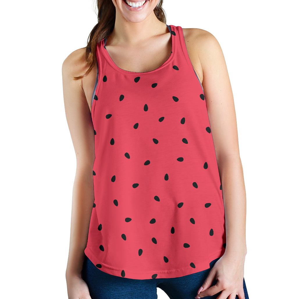 watermelon texture background Women Racerback Tank Top