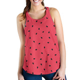 watermelon texture background Women Racerback Tank Top