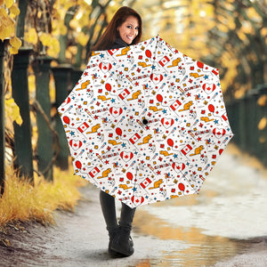 Canada Pattern Print Design 03 Umbrella