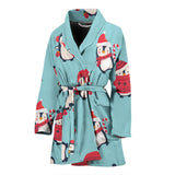 Cute Penguin Christmas  Design Pattern Women'S Bathrobe