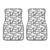 Greyhound Pattern Print Design 01 Front Car Mats