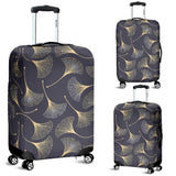 Gold Ginkgo Leaves Luggage Covers