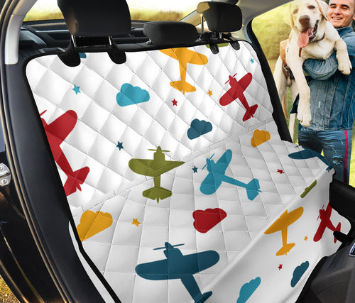 Airplane Star Cloud Colorful Dog Car Seat Covers