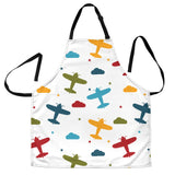 Airplane Star Cloud Colorful Adjustable Apron