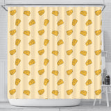 Cheese Pattern Shower Curtain Fulfilled In US