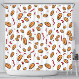 Peanuts Pattern Background Shower Curtain Fulfilled In US