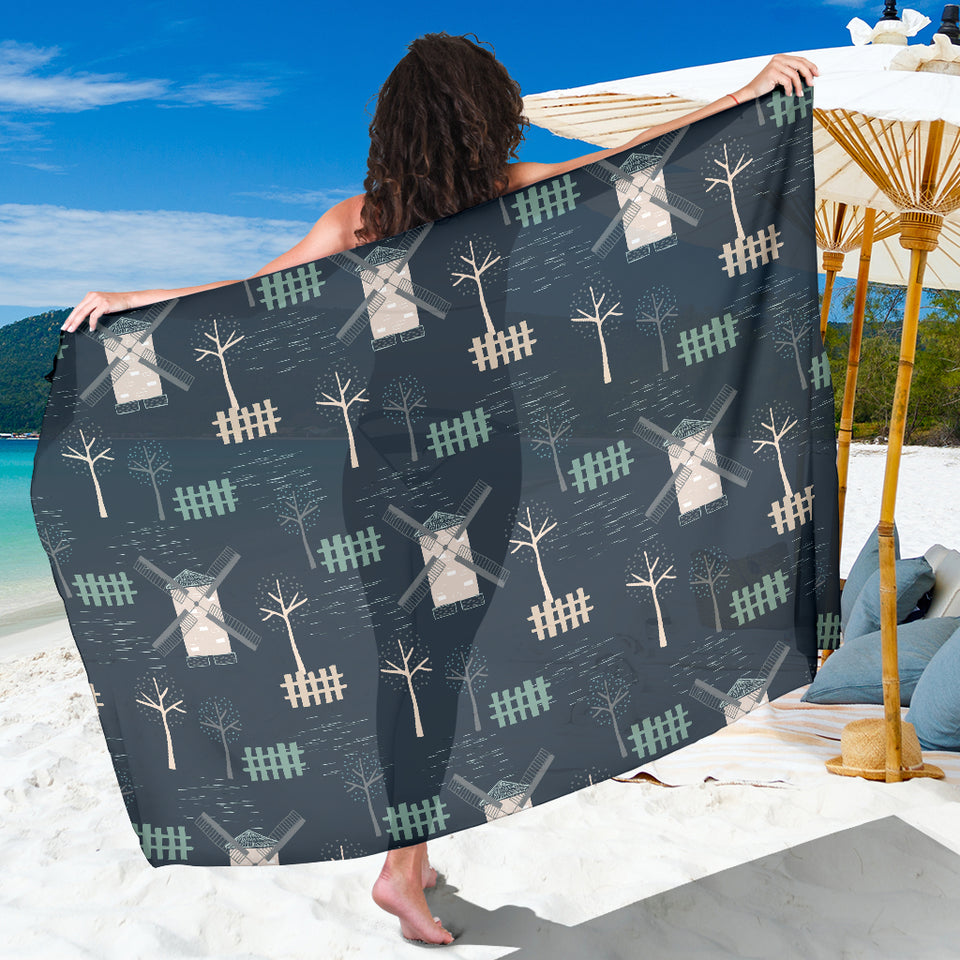 Windmill Tree Pattern Sarong