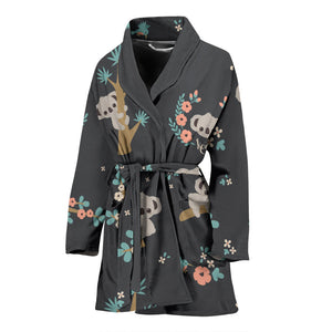 Cute Koala Pattern Women'S Bathrobe