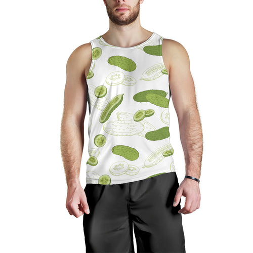Cucumber sketch pattern Men Tank Top
