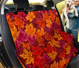 Autumn Maple Leaf Pattern Dog Car Seat Covers
