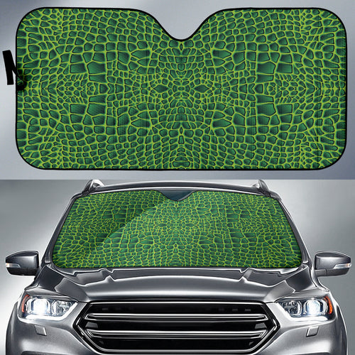 Crocodile Skin Printed Car Sun Shade