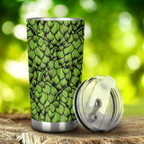 Green Hop Pattern Tumbler