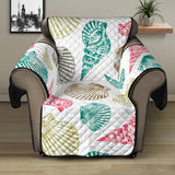Colorful shell pattern Recliner Cover Protector