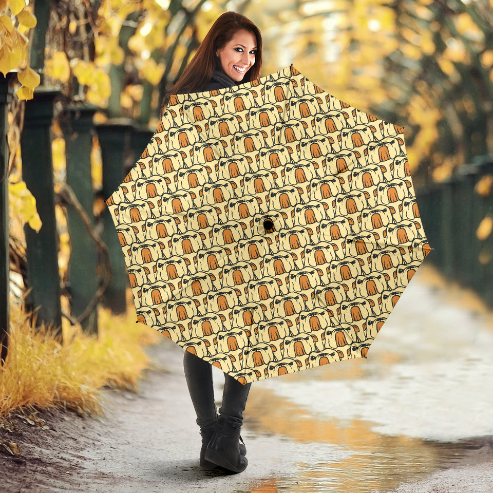 English Bulldog Pattern Print Design 02 Umbrella