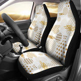 Beautiful Gold Japanese Pattern Universal Fit Car Seat Covers