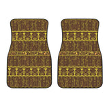 Egypt Hieroglyphics Pattern Print Design 03 Front Car Mats