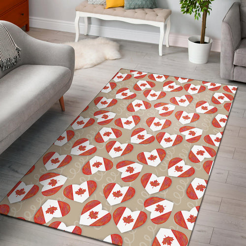 Canada Pattern Print Design 01 Area Rug