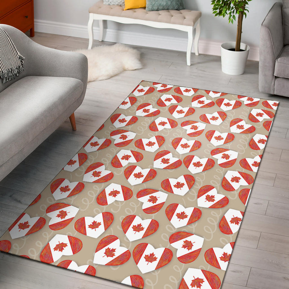 Canada Pattern Print Design 01 Area Rug