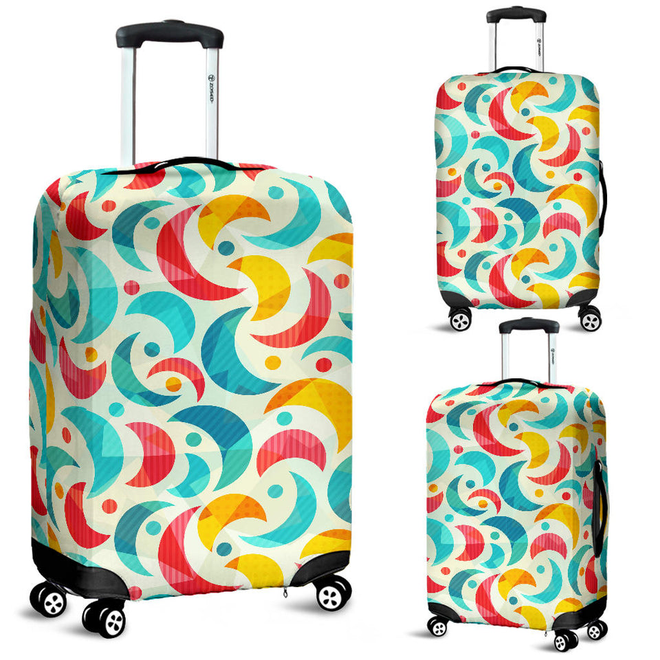 Colorful Moon Pattern Luggage Covers