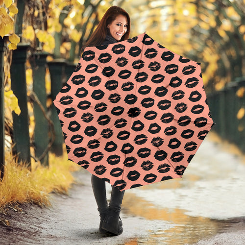 Lips Pattern Print Design 02 Umbrella