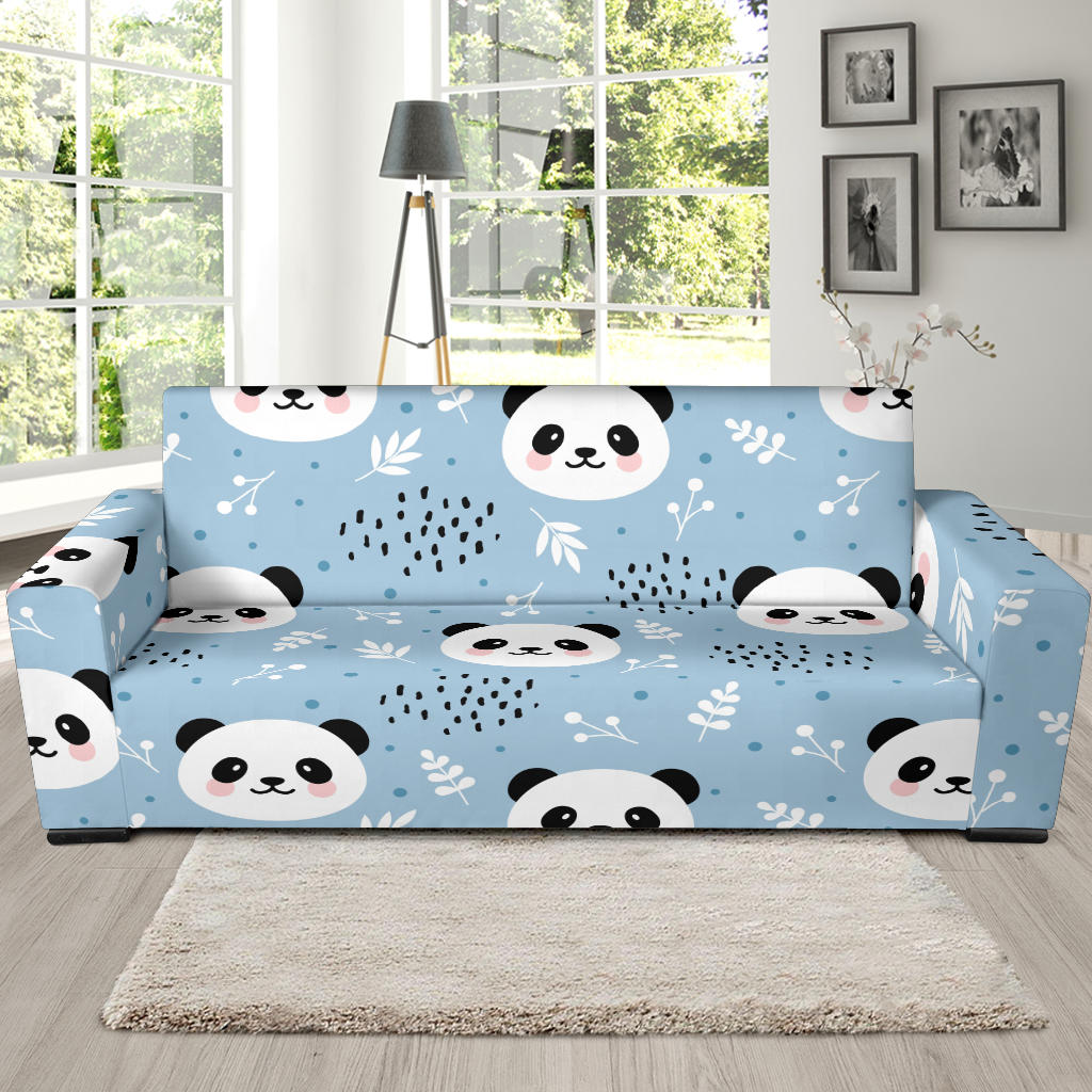 Cute Panda Pattern Sofa Slipcover