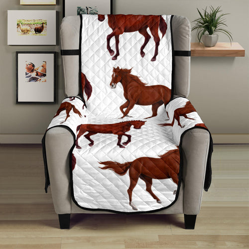 Horses running pattern background Chair Cover Protector