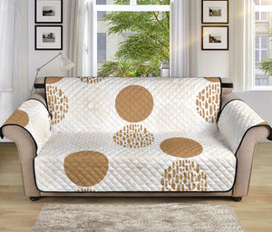 Gold Texture mushroom pattern Sofa Cover Protector