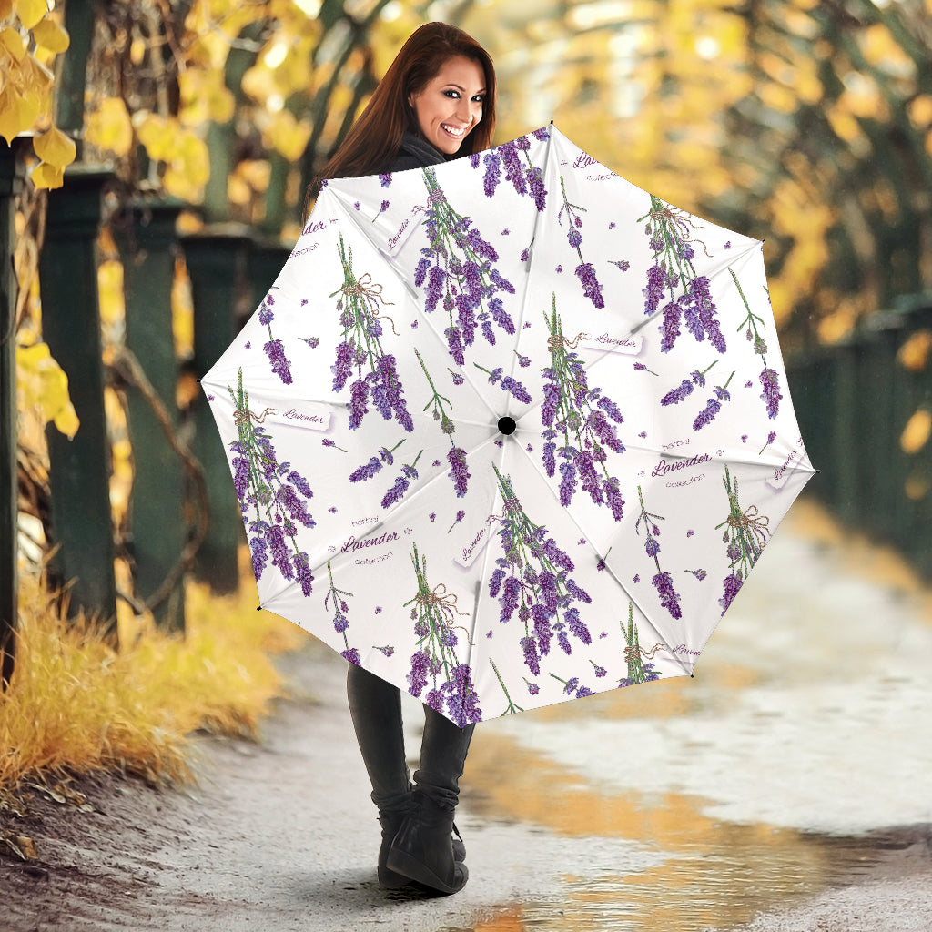 Lavender Flower Design Pattern Umbrella