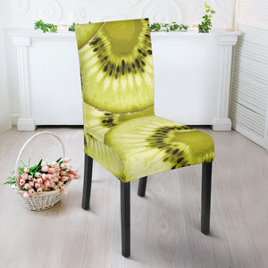 Sliced Kiwi Pattern Dining Chair Slipcover