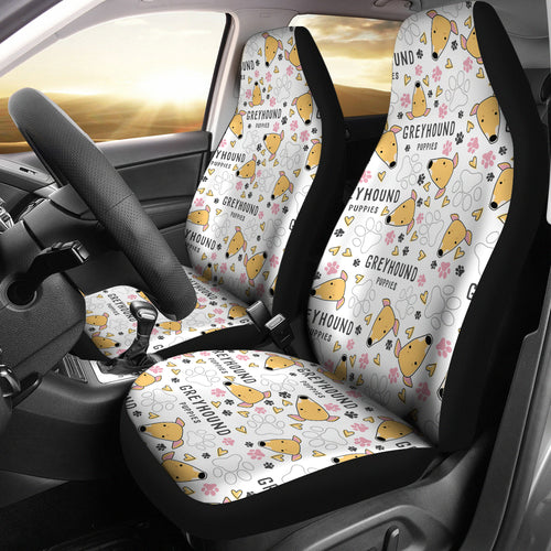 Greyhound Pattern Print Design 03 Universal Fit Car Seat Covers