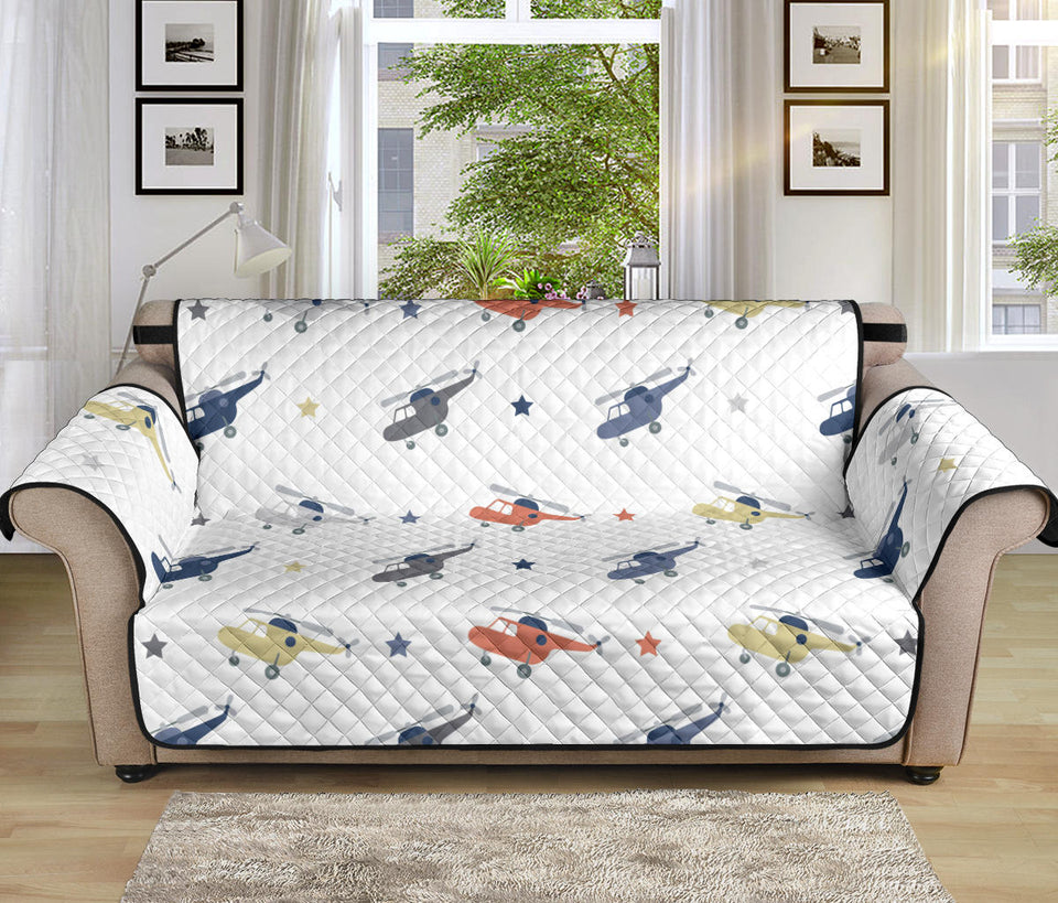 Cute helicopter star pattern Sofa Cover Protector