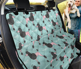 Poodle Dog Green Background Dog Car Seat Covers