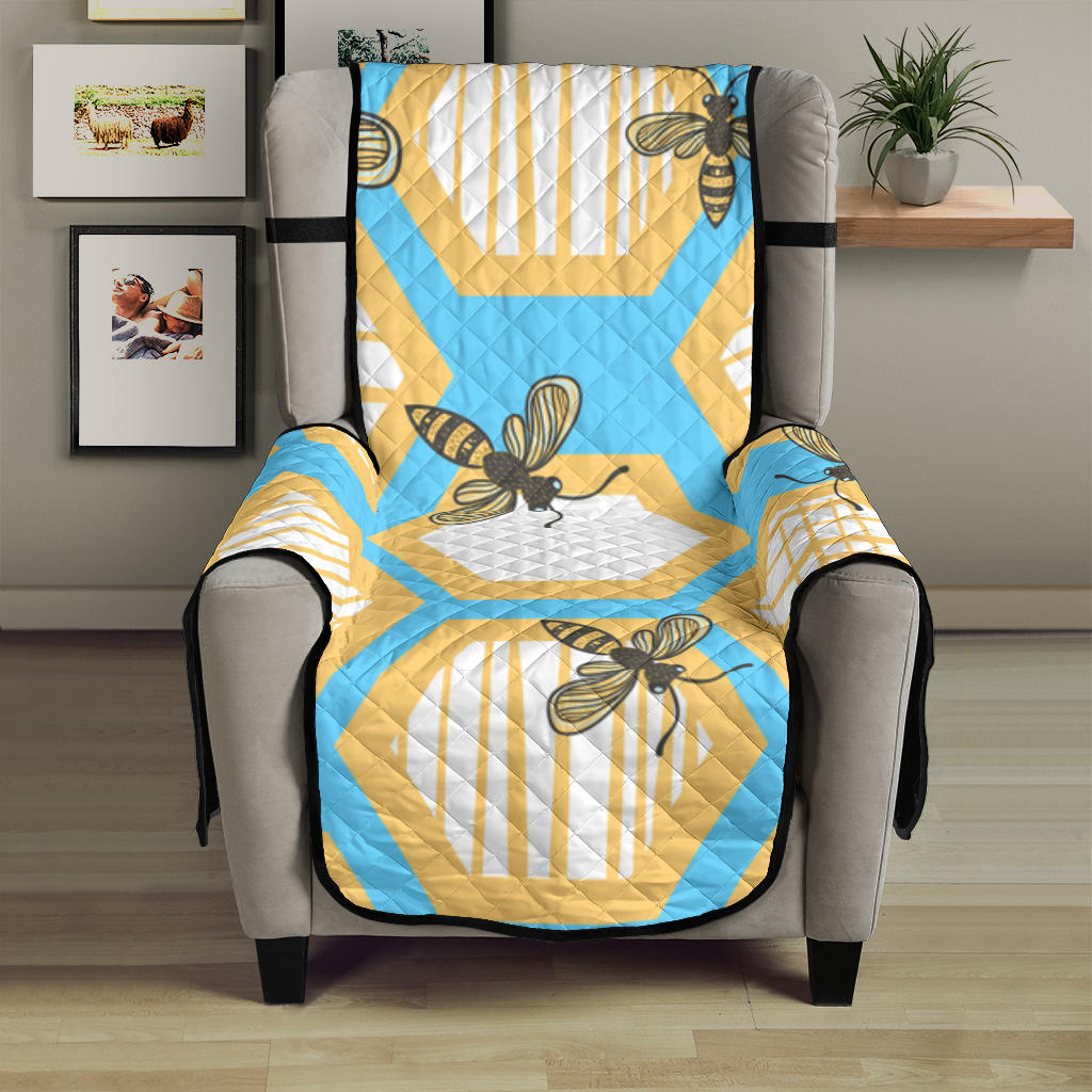 Bee honeycomb pattern Chair Cover Protector