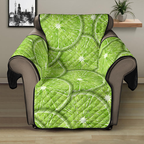 Slices of Lime pattern Recliner Cover Protector